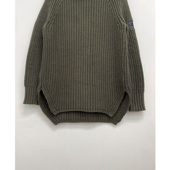 Alp N Rock Simone Chunky Ribbed Knit Fisherman Cozy Turtleneck Sweater - Medium - Picture 10 of 14